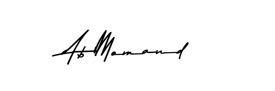 Ab Momand stylish signature style. Best Handwritten Sign (Asem Kandis PERSONAL USE) for my name. Handwritten Signature Collection Ideas for my name Ab Momand. Ab Momand signature style 9 images and pictures png