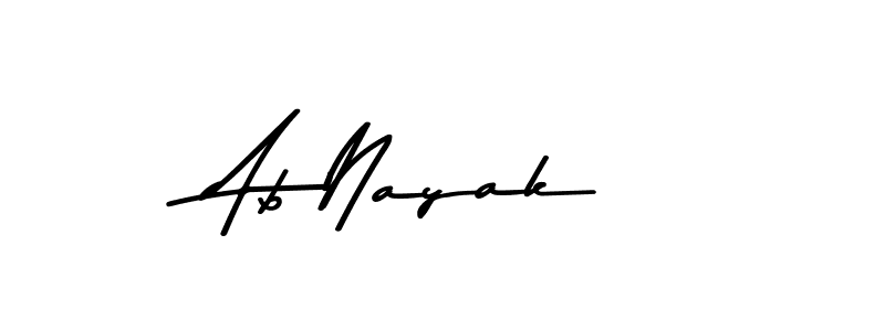 Create a beautiful signature design for name Ab Nayak. With this signature (Asem Kandis PERSONAL USE) fonts, you can make a handwritten signature for free. Ab Nayak signature style 9 images and pictures png