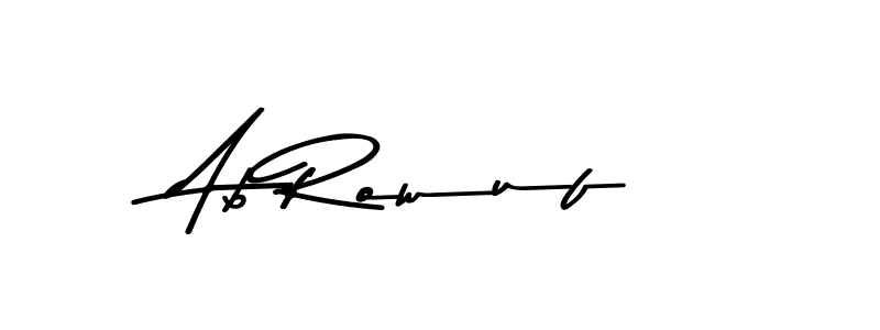 Also You can easily find your signature by using the search form. We will create Ab Rowuf name handwritten signature images for you free of cost using Asem Kandis PERSONAL USE sign style. Ab Rowuf signature style 9 images and pictures png