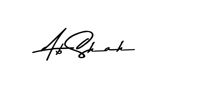 Make a beautiful signature design for name Ab Shah. With this signature (Asem Kandis PERSONAL USE) style, you can create a handwritten signature for free. Ab Shah signature style 9 images and pictures png