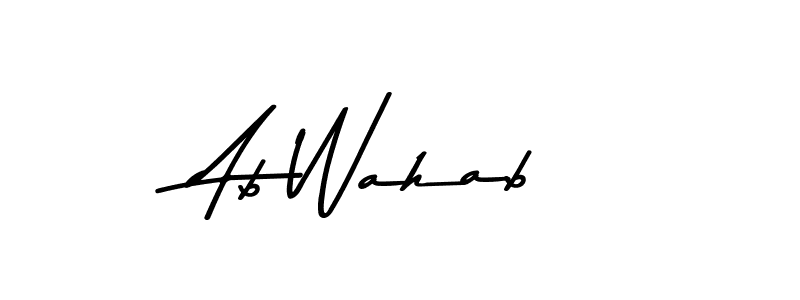Make a beautiful signature design for name Ab Wahab. Use this online signature maker to create a handwritten signature for free. Ab Wahab signature style 9 images and pictures png