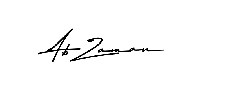Make a beautiful signature design for name Ab Zaman. With this signature (Asem Kandis PERSONAL USE) style, you can create a handwritten signature for free. Ab Zaman signature style 9 images and pictures png