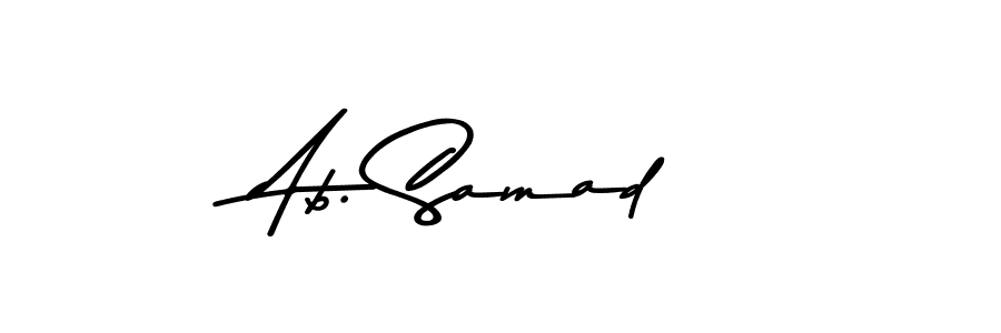 Create a beautiful signature design for name Ab. Samad. With this signature (Asem Kandis PERSONAL USE) fonts, you can make a handwritten signature for free. Ab. Samad signature style 9 images and pictures png