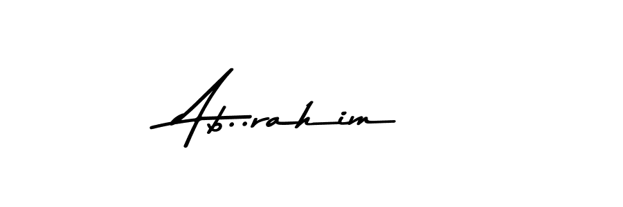 Ab..rahim stylish signature style. Best Handwritten Sign (Asem Kandis PERSONAL USE) for my name. Handwritten Signature Collection Ideas for my name Ab..rahim. Ab..rahim signature style 9 images and pictures png