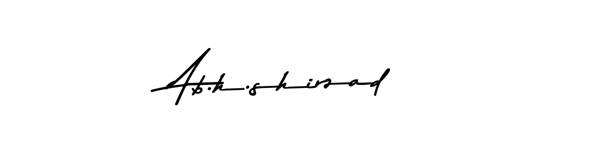 You should practise on your own different ways (Asem Kandis PERSONAL USE) to write your name (Ab.h.shirzad) in signature. don't let someone else do it for you. Ab.h.shirzad signature style 9 images and pictures png