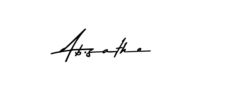 Asem Kandis PERSONAL USE is a professional signature style that is perfect for those who want to add a touch of class to their signature. It is also a great choice for those who want to make their signature more unique. Get Ab.sathe name to fancy signature for free. Ab.sathe signature style 9 images and pictures png