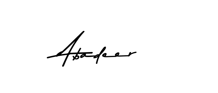 How to make Abadeer signature? Asem Kandis PERSONAL USE is a professional autograph style. Create handwritten signature for Abadeer name. Abadeer signature style 9 images and pictures png