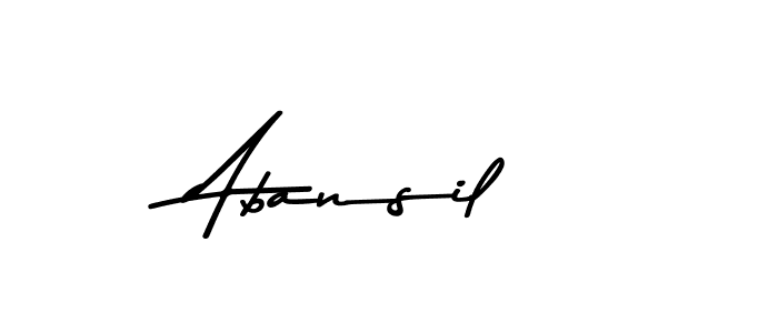 Best and Professional Signature Style for Abansil. Asem Kandis PERSONAL USE Best Signature Style Collection. Abansil signature style 9 images and pictures png