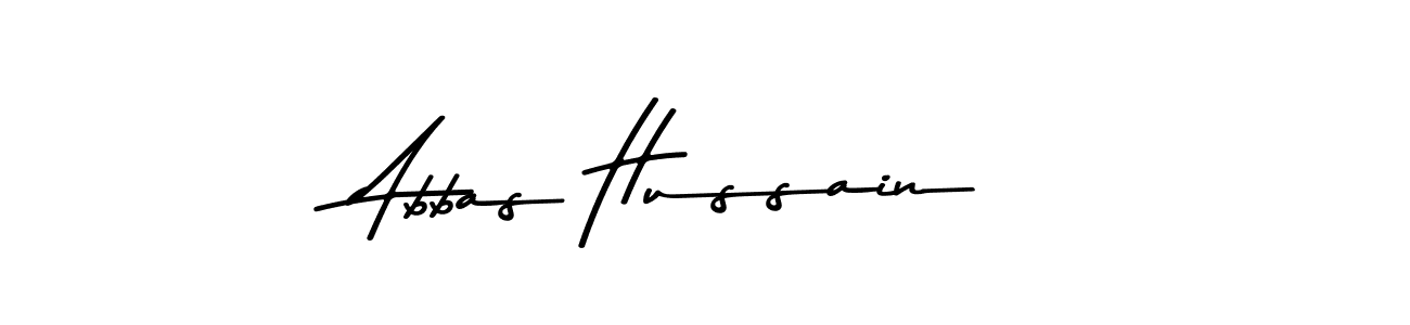 Make a beautiful signature design for name Abbas Hussain. Use this online signature maker to create a handwritten signature for free. Abbas Hussain signature style 9 images and pictures png