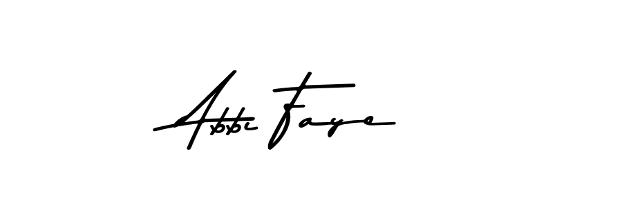 How to make Abbi Faye name signature. Use Asem Kandis PERSONAL USE style for creating short signs online. This is the latest handwritten sign. Abbi Faye signature style 9 images and pictures png