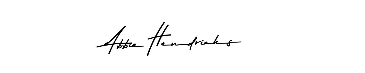 Make a beautiful signature design for name Abbie Hendricks. With this signature (Asem Kandis PERSONAL USE) style, you can create a handwritten signature for free. Abbie Hendricks signature style 9 images and pictures png
