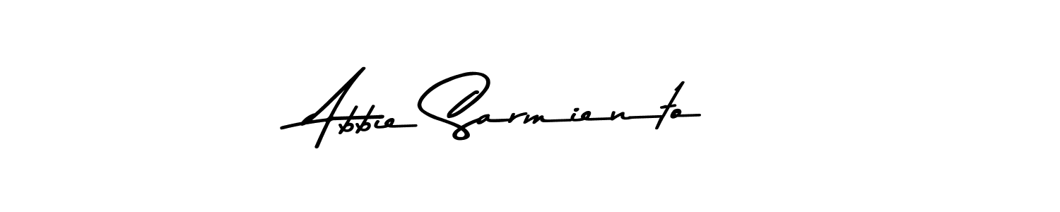 You should practise on your own different ways (Asem Kandis PERSONAL USE) to write your name (Abbie Sarmiento) in signature. don't let someone else do it for you. Abbie Sarmiento signature style 9 images and pictures png