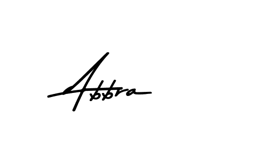 Make a beautiful signature design for name Abbra. With this signature (Asem Kandis PERSONAL USE) style, you can create a handwritten signature for free. Abbra signature style 9 images and pictures png