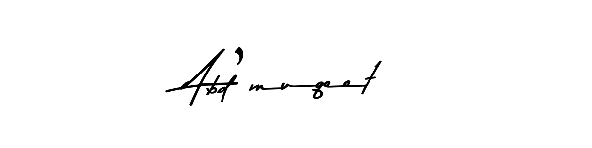 You should practise on your own different ways (Asem Kandis PERSONAL USE) to write your name (Abd’muqeet) in signature. don't let someone else do it for you. Abd’muqeet signature style 9 images and pictures png