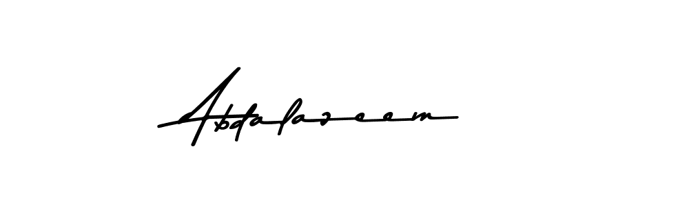 How to make Abdalazeem name signature. Use Asem Kandis PERSONAL USE style for creating short signs online. This is the latest handwritten sign. Abdalazeem signature style 9 images and pictures png