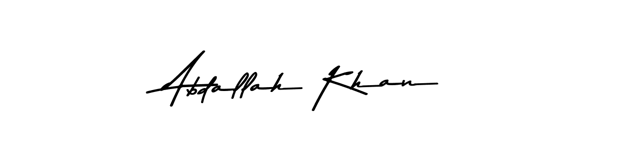Abdallah Khan stylish signature style. Best Handwritten Sign (Asem Kandis PERSONAL USE) for my name. Handwritten Signature Collection Ideas for my name Abdallah Khan. Abdallah Khan signature style 9 images and pictures png