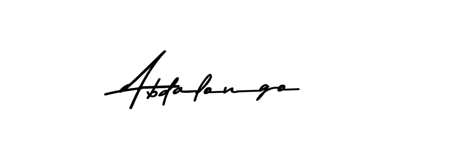 Design your own signature with our free online signature maker. With this signature software, you can create a handwritten (Asem Kandis PERSONAL USE) signature for name Abdalongo. Abdalongo signature style 9 images and pictures png