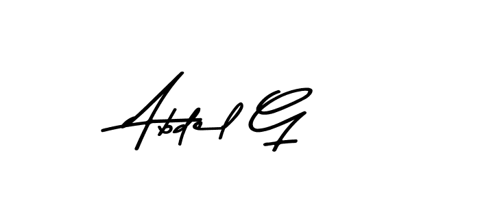 Use a signature maker to create a handwritten signature online. With this signature software, you can design (Asem Kandis PERSONAL USE) your own signature for name Abdel G. Abdel G signature style 9 images and pictures png