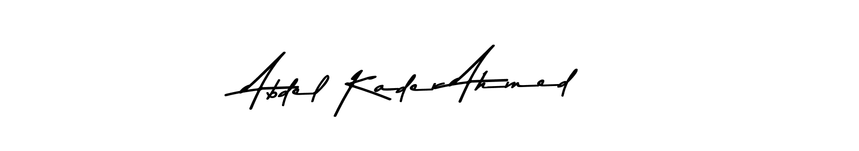 How to make Abdel Kader Ahmed name signature. Use Asem Kandis PERSONAL USE style for creating short signs online. This is the latest handwritten sign. Abdel Kader Ahmed signature style 9 images and pictures png