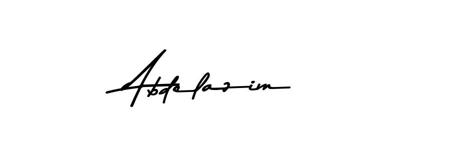 How to make Abdelazim name signature. Use Asem Kandis PERSONAL USE style for creating short signs online. This is the latest handwritten sign. Abdelazim signature style 9 images and pictures png