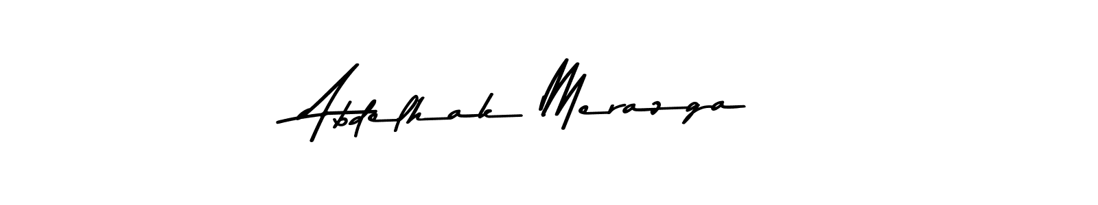 Make a beautiful signature design for name Abdelhak Merazga. With this signature (Asem Kandis PERSONAL USE) style, you can create a handwritten signature for free. Abdelhak Merazga signature style 9 images and pictures png