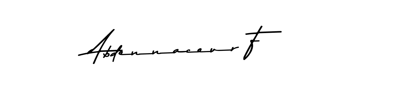 How to make Abdennaceur F signature? Asem Kandis PERSONAL USE is a professional autograph style. Create handwritten signature for Abdennaceur F name. Abdennaceur F signature style 9 images and pictures png