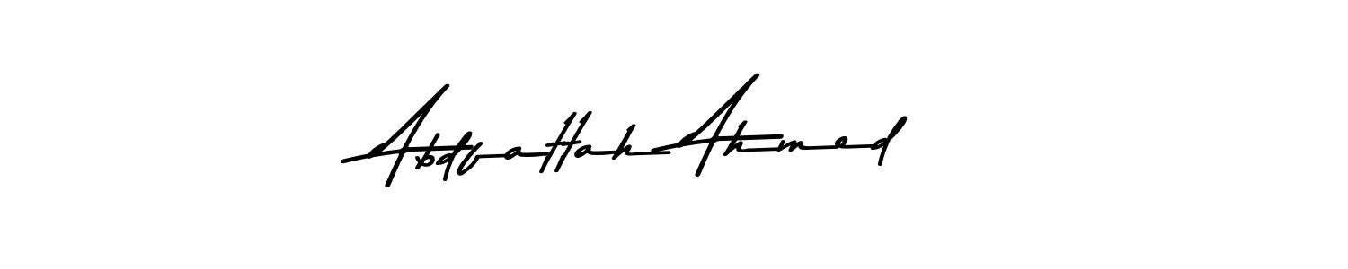 Create a beautiful signature design for name Abdfattah Ahmed. With this signature (Asem Kandis PERSONAL USE) fonts, you can make a handwritten signature for free. Abdfattah Ahmed signature style 9 images and pictures png