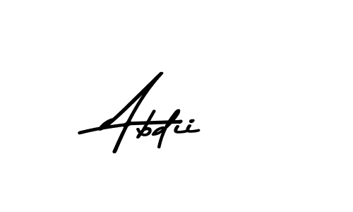 How to make Abdii name signature. Use Asem Kandis PERSONAL USE style for creating short signs online. This is the latest handwritten sign. Abdii signature style 9 images and pictures png