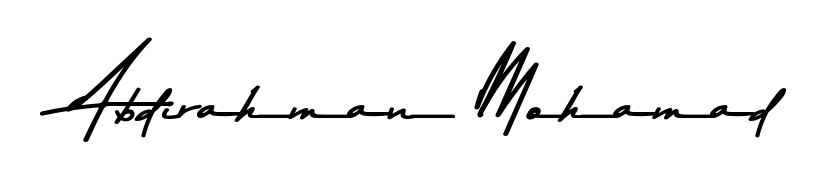 Make a beautiful signature design for name Abdirahman Mohamad. Use this online signature maker to create a handwritten signature for free. Abdirahman Mohamad signature style 9 images and pictures png