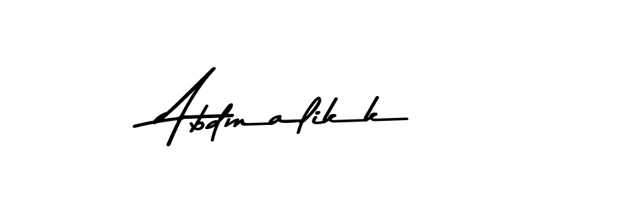 Create a beautiful signature design for name Abdmalikk. With this signature (Asem Kandis PERSONAL USE) fonts, you can make a handwritten signature for free. Abdmalikk signature style 9 images and pictures png