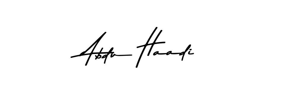 The best way (Asem Kandis PERSONAL USE) to make a short signature is to pick only two or three words in your name. The name Abdu Haadi include a total of six letters. For converting this name. Abdu Haadi signature style 9 images and pictures png