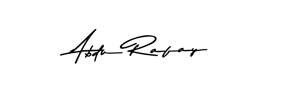 Make a beautiful signature design for name Abdu Rafay. With this signature (Asem Kandis PERSONAL USE) style, you can create a handwritten signature for free. Abdu Rafay signature style 9 images and pictures png