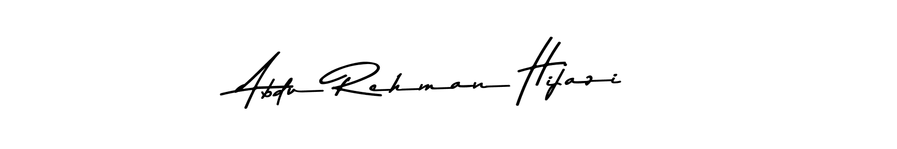 The best way (Asem Kandis PERSONAL USE) to make a short signature is to pick only two or three words in your name. The name Abdu Rehman Hijazi include a total of six letters. For converting this name. Abdu Rehman Hijazi signature style 9 images and pictures png