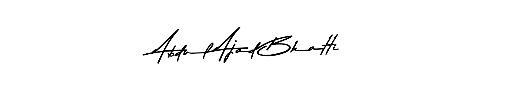 Make a beautiful signature design for name Abdul Ajad Bhatti. With this signature (Asem Kandis PERSONAL USE) style, you can create a handwritten signature for free. Abdul Ajad Bhatti signature style 9 images and pictures png