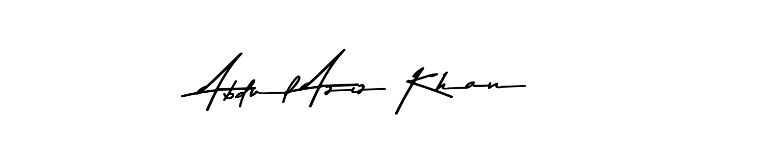 Use a signature maker to create a handwritten signature online. With this signature software, you can design (Asem Kandis PERSONAL USE) your own signature for name Abdul Aziz Khan. Abdul Aziz Khan signature style 9 images and pictures png