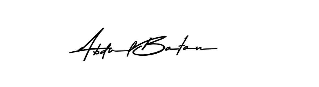 Asem Kandis PERSONAL USE is a professional signature style that is perfect for those who want to add a touch of class to their signature. It is also a great choice for those who want to make their signature more unique. Get Abdul Batan name to fancy signature for free. Abdul Batan signature style 9 images and pictures png