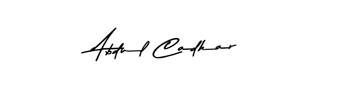 Abdul Cadhar stylish signature style. Best Handwritten Sign (Asem Kandis PERSONAL USE) for my name. Handwritten Signature Collection Ideas for my name Abdul Cadhar. Abdul Cadhar signature style 9 images and pictures png