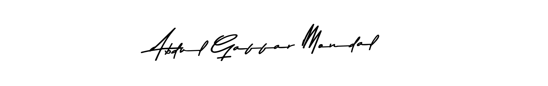 How to make Abdul Gaffar Mondal name signature. Use Asem Kandis PERSONAL USE style for creating short signs online. This is the latest handwritten sign. Abdul Gaffar Mondal signature style 9 images and pictures png