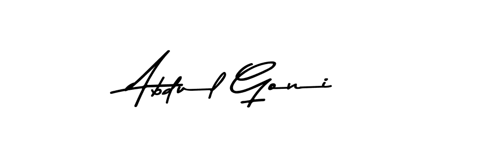 Make a beautiful signature design for name Abdul Goni. With this signature (Asem Kandis PERSONAL USE) style, you can create a handwritten signature for free. Abdul Goni signature style 9 images and pictures png