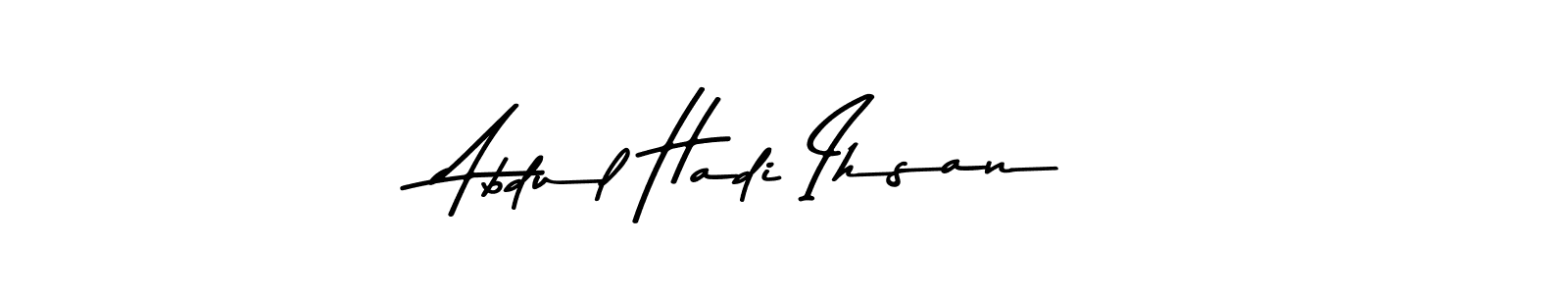 Similarly Asem Kandis PERSONAL USE is the best handwritten signature design. Signature creator online .You can use it as an online autograph creator for name Abdul Hadi Ihsan. Abdul Hadi Ihsan signature style 9 images and pictures png