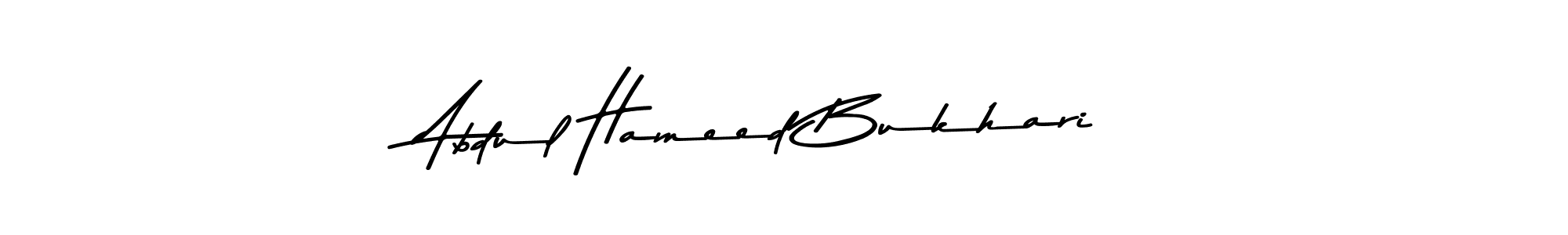 Make a beautiful signature design for name Abdul Hameed Bukhari. With this signature (Asem Kandis PERSONAL USE) style, you can create a handwritten signature for free. Abdul Hameed Bukhari signature style 9 images and pictures png