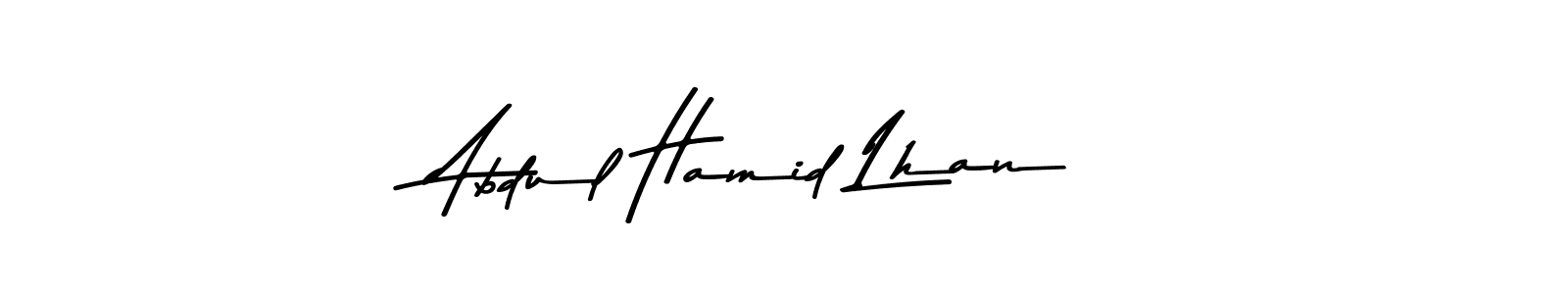 Use a signature maker to create a handwritten signature online. With this signature software, you can design (Asem Kandis PERSONAL USE) your own signature for name Abdul Hamid Lhan. Abdul Hamid Lhan signature style 9 images and pictures png