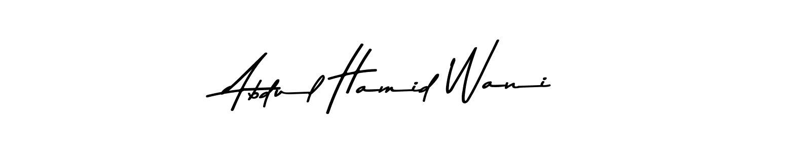 This is the best signature style for the Abdul Hamid Wani name. Also you like these signature font (Asem Kandis PERSONAL USE). Mix name signature. Abdul Hamid Wani signature style 9 images and pictures png