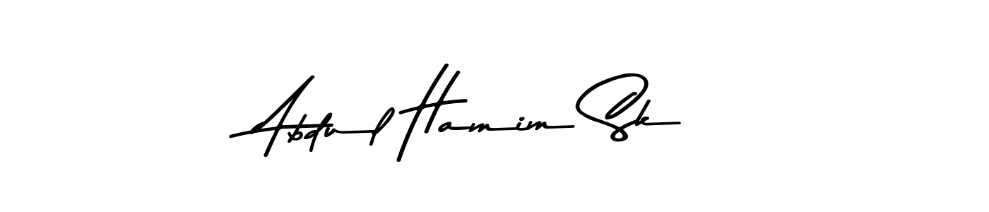 You should practise on your own different ways (Asem Kandis PERSONAL USE) to write your name (Abdul Hamim Sk) in signature. don't let someone else do it for you. Abdul Hamim Sk signature style 9 images and pictures png