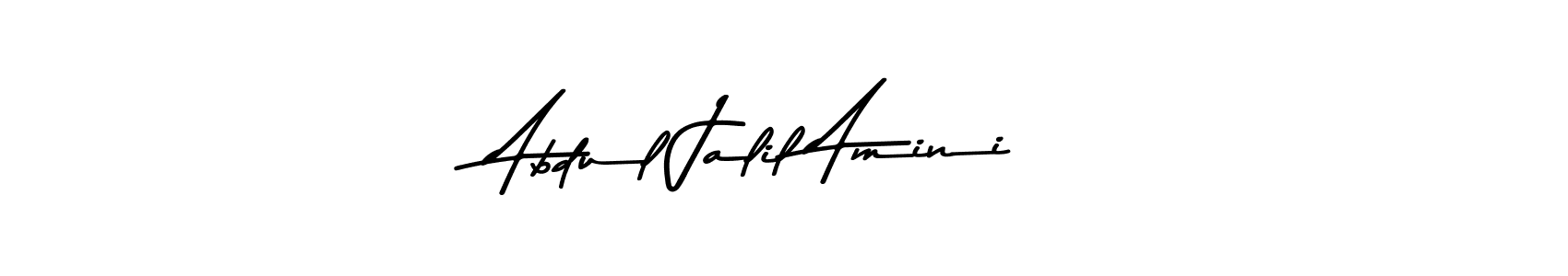 Make a beautiful signature design for name Abdul Jalil Amini. With this signature (Asem Kandis PERSONAL USE) style, you can create a handwritten signature for free. Abdul Jalil Amini signature style 9 images and pictures png