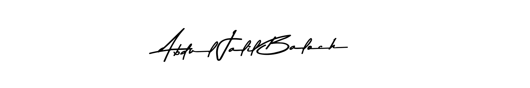 Use a signature maker to create a handwritten signature online. With this signature software, you can design (Asem Kandis PERSONAL USE) your own signature for name Abdul Jalil Baloch. Abdul Jalil Baloch signature style 9 images and pictures png