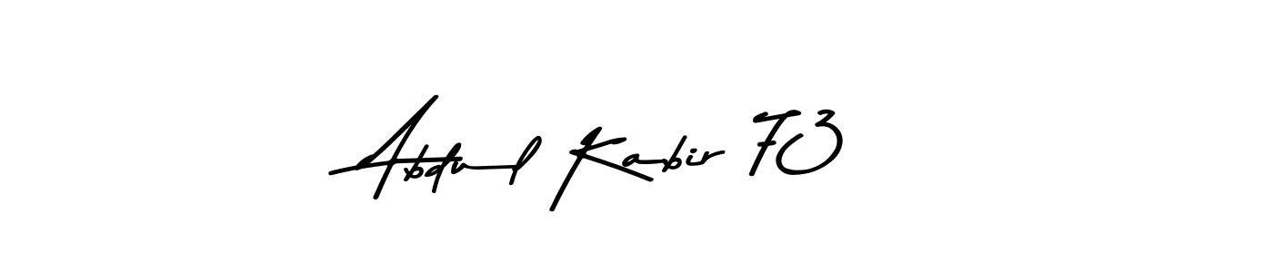 Make a beautiful signature design for name Abdul Kabir 73. With this signature (Asem Kandis PERSONAL USE) style, you can create a handwritten signature for free. Abdul Kabir 73 signature style 9 images and pictures png