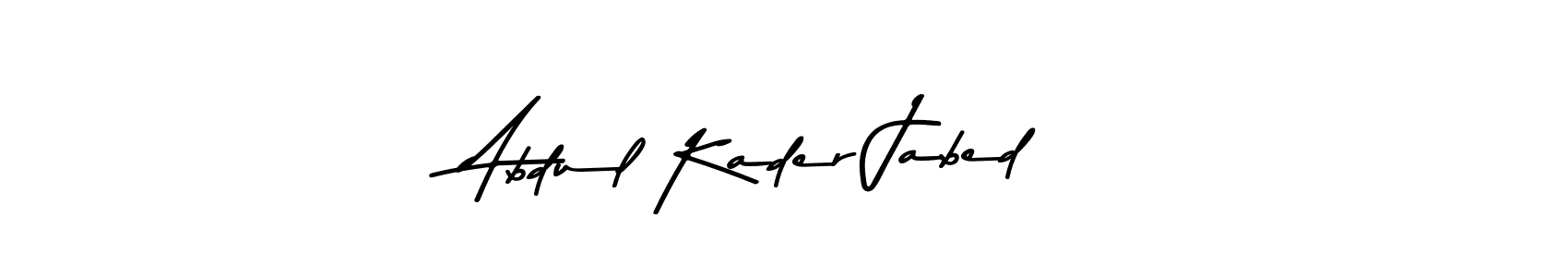 How to make Abdul Kader Jabed name signature. Use Asem Kandis PERSONAL USE style for creating short signs online. This is the latest handwritten sign. Abdul Kader Jabed signature style 9 images and pictures png