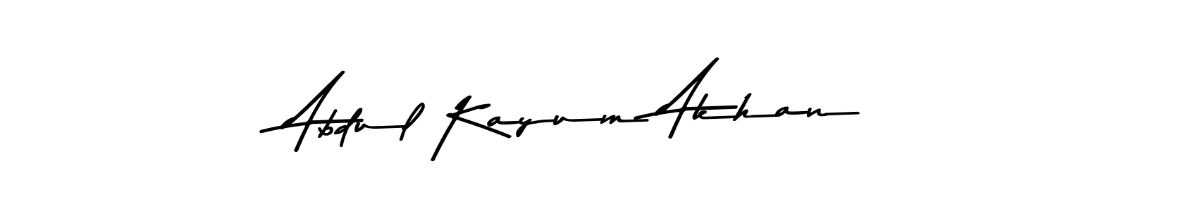 Create a beautiful signature design for name Abdul Kayum Akhan. With this signature (Asem Kandis PERSONAL USE) fonts, you can make a handwritten signature for free. Abdul Kayum Akhan signature style 9 images and pictures png