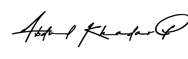 The Asem Kandis PERSONAL USE signature style provides a bold statement for name Abdul Khadar P. Designed for business owners, executives, and leaders. Abdul Khadar P signature style 9 images and pictures png